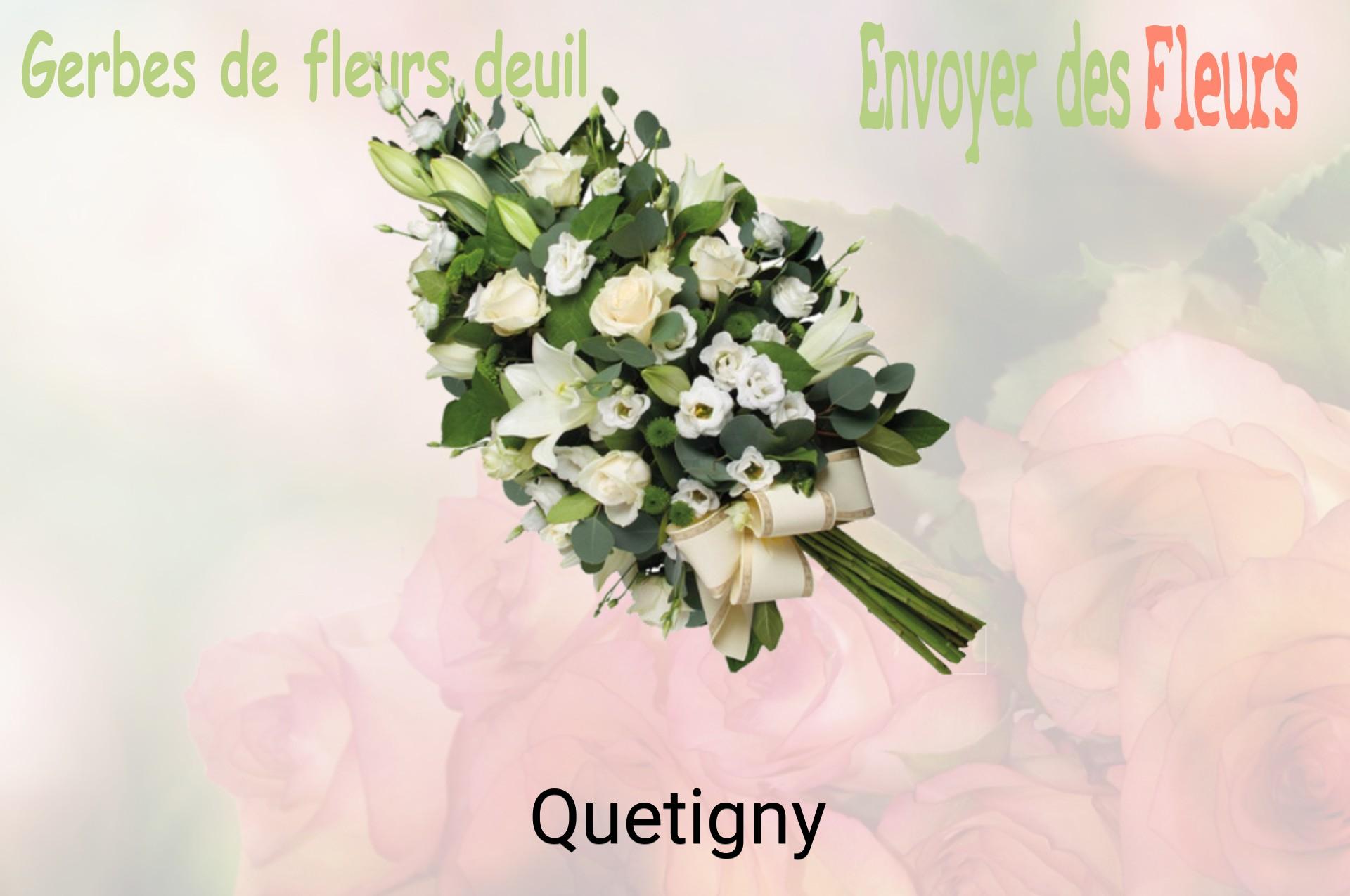 Gerbe de fleurs de deuil livrée à Quetigny